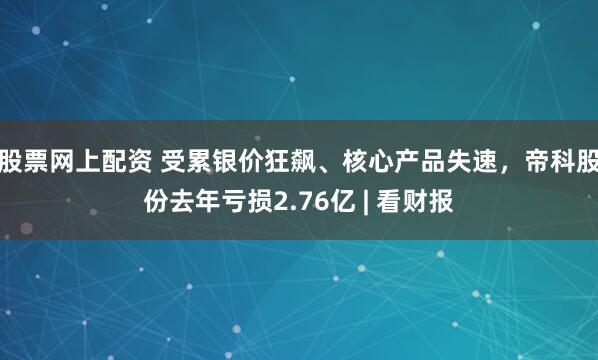 股票网上配资 受累银价狂飙、核心产品失速,帝科股份去年亏损2.76亿 | 看财报